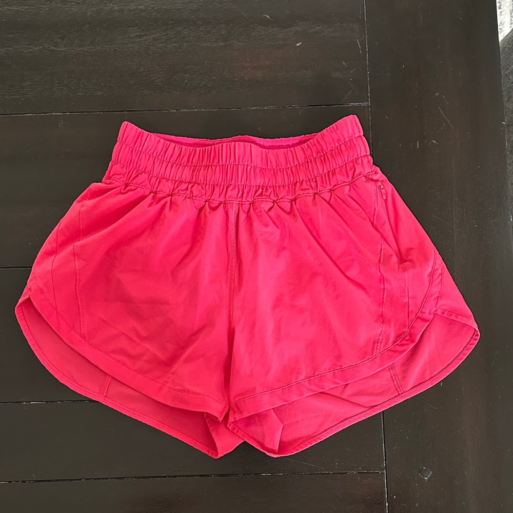 Lulu high rise 3” lined track shorts - lipgloss